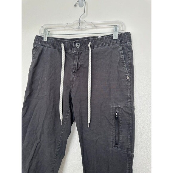Vuori Women's Ripstop Pants Charcoal Gray Drawstring Pockets Athleisure Small - Picture 3 of 10